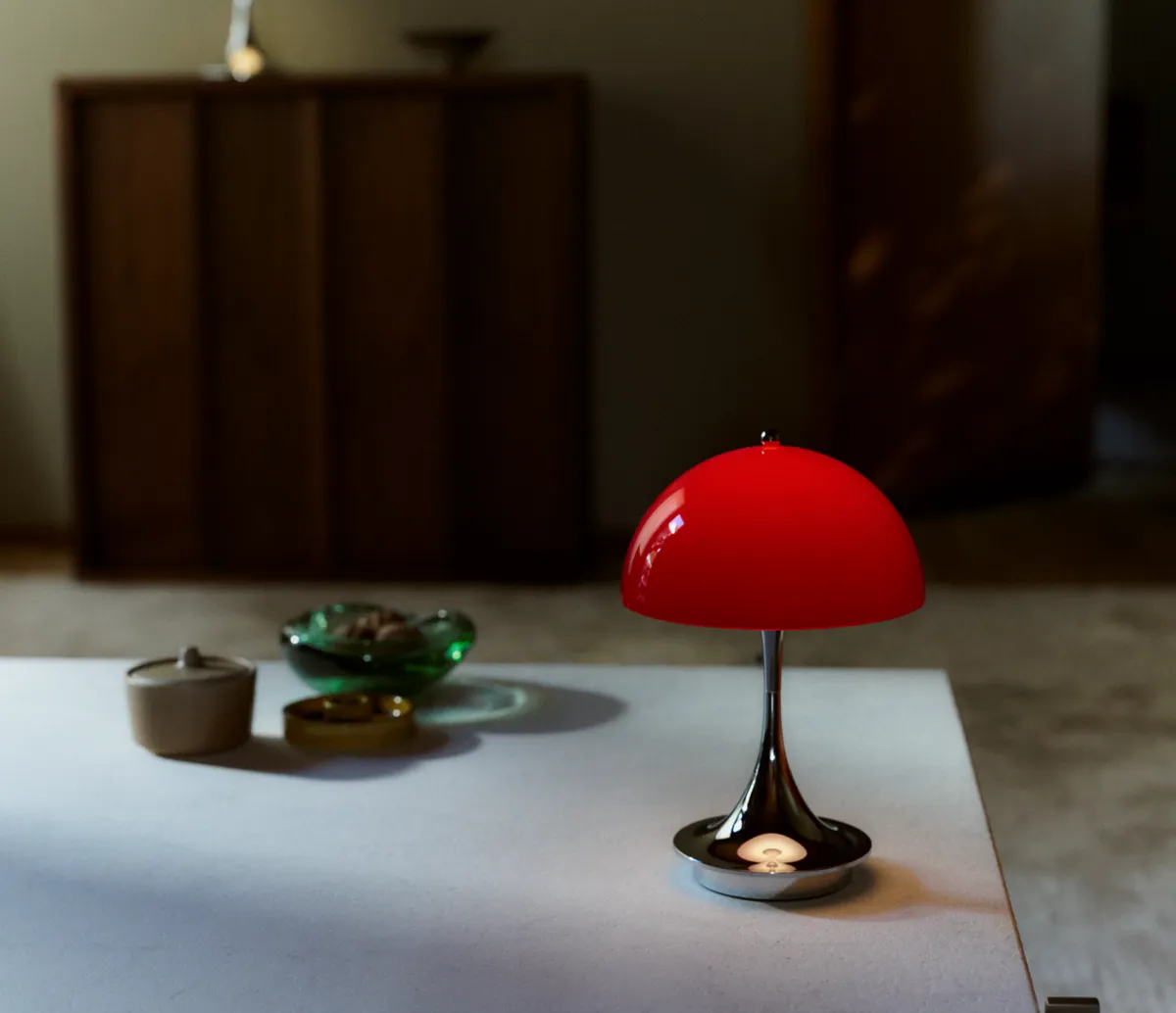 Louis Poulsen -Panthella 160 Portable Lampe The Originals/red