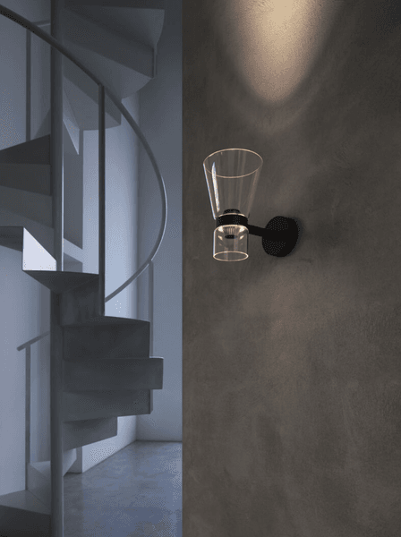 Hovedbilde Flos - Nocturne W Cone EU Black - lampe i to deler