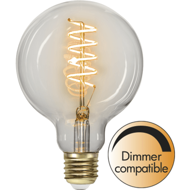 Hovedbilde MS - SPIRAL FILAMENT G95 KLAR E27/4W DIM
