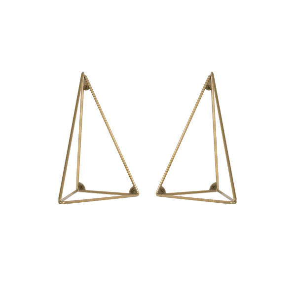 Hovedbilde MAZE Pythagoras Hylleknekt 2 pk, Messing