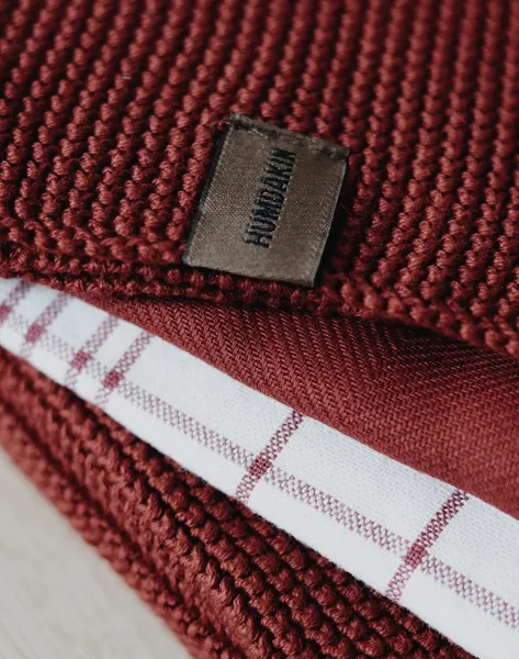 Hovedbilde Humdakin Økologisk Kjøkkenhåndkle 2pk, Maroon
