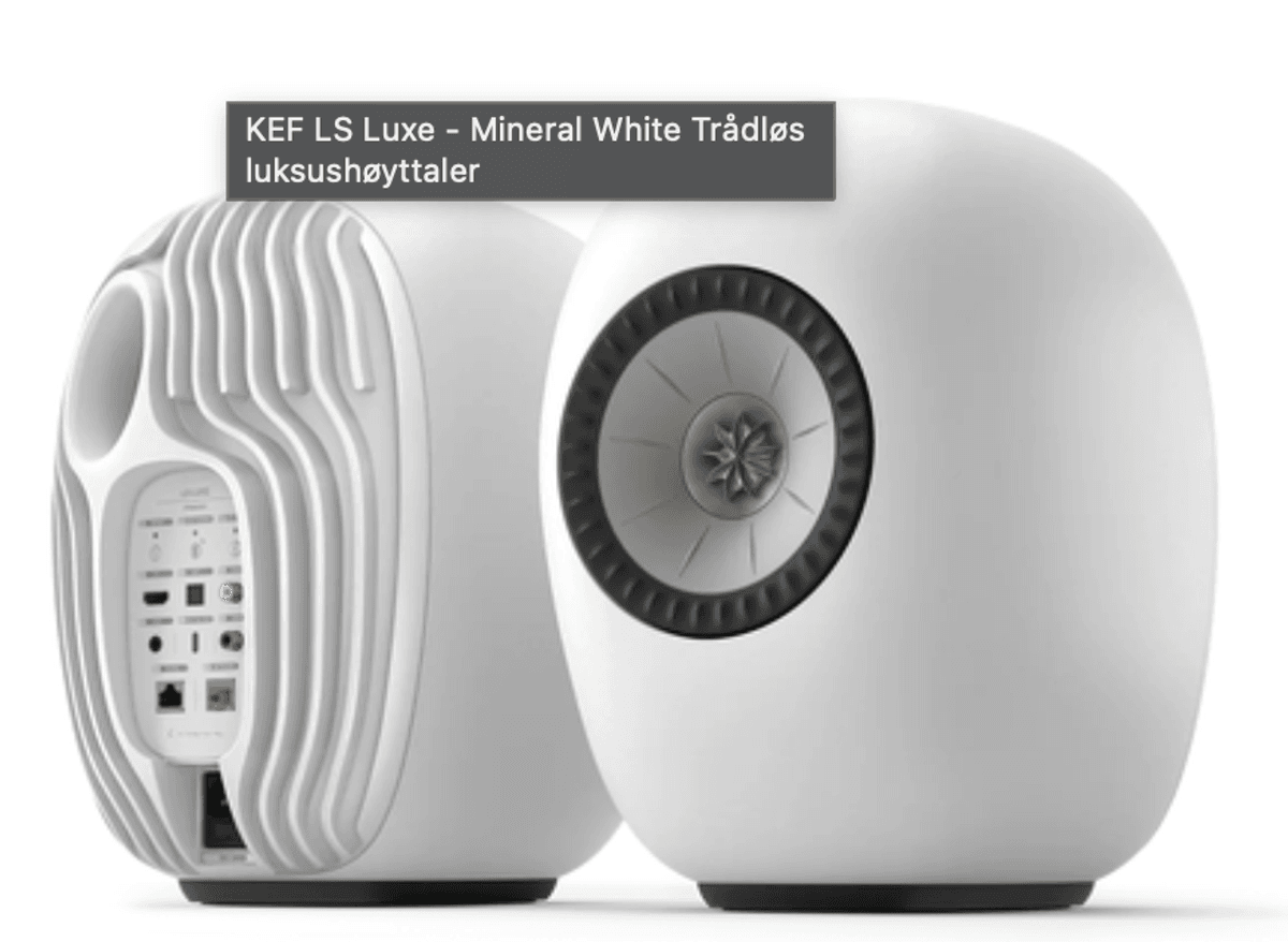 KEF LS Luxe - Eclipse Trådløs luksushøyttaler