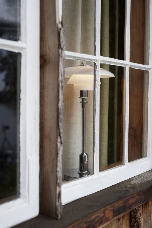Louis Poulsen PH 2/1 Oppladbar Bordlampe, Krom