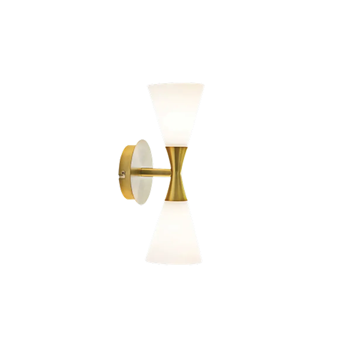 Herstal Harlekin Duo Vegglampe, Brass