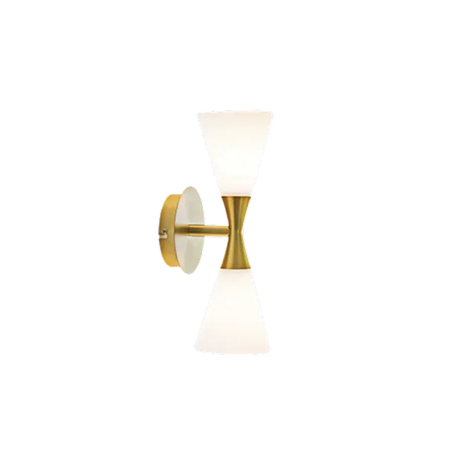 Hovedbilde Herstal Harlekin Duo Vegglampe, Brass