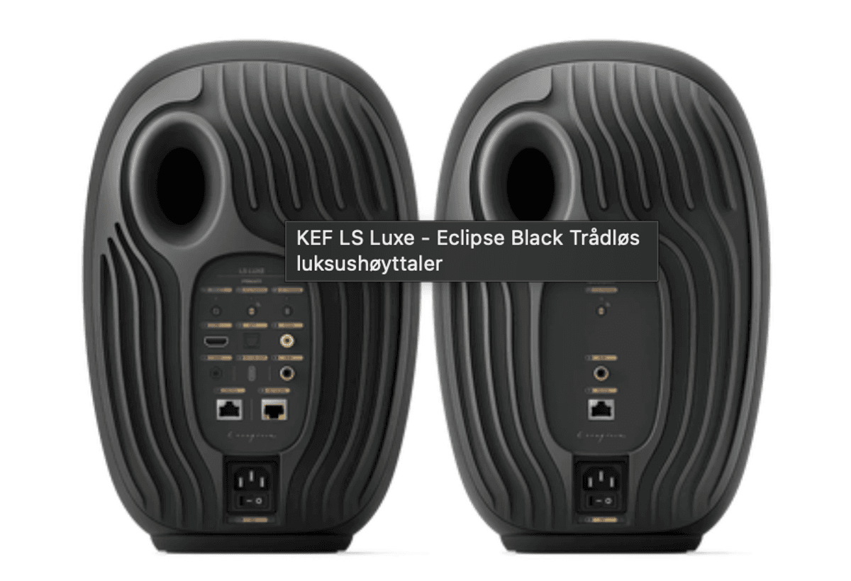 KEF LS Luxe - Eclipse Trådløs luksushøyttaler