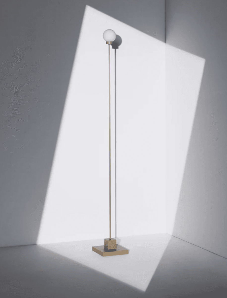 Northern -Snowball oppladbar gulvlampe Brass