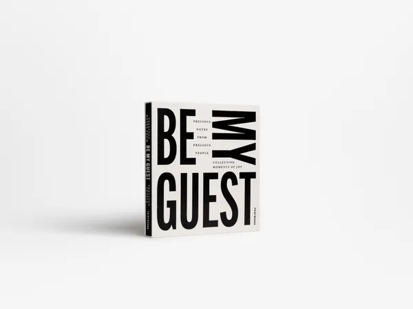 Hovedbilde Printworks Be My Guest Gjestebok, Sort/Hvit