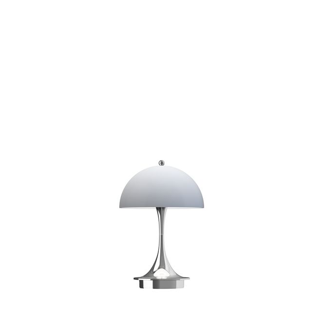 Hovedbilde Louis Poulsen Panthella 160 Portable V3, Krom/Opal Blue Grey