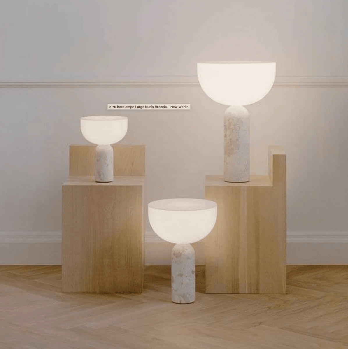 Kizu bordlampe Large Kunis Breccia – New Works