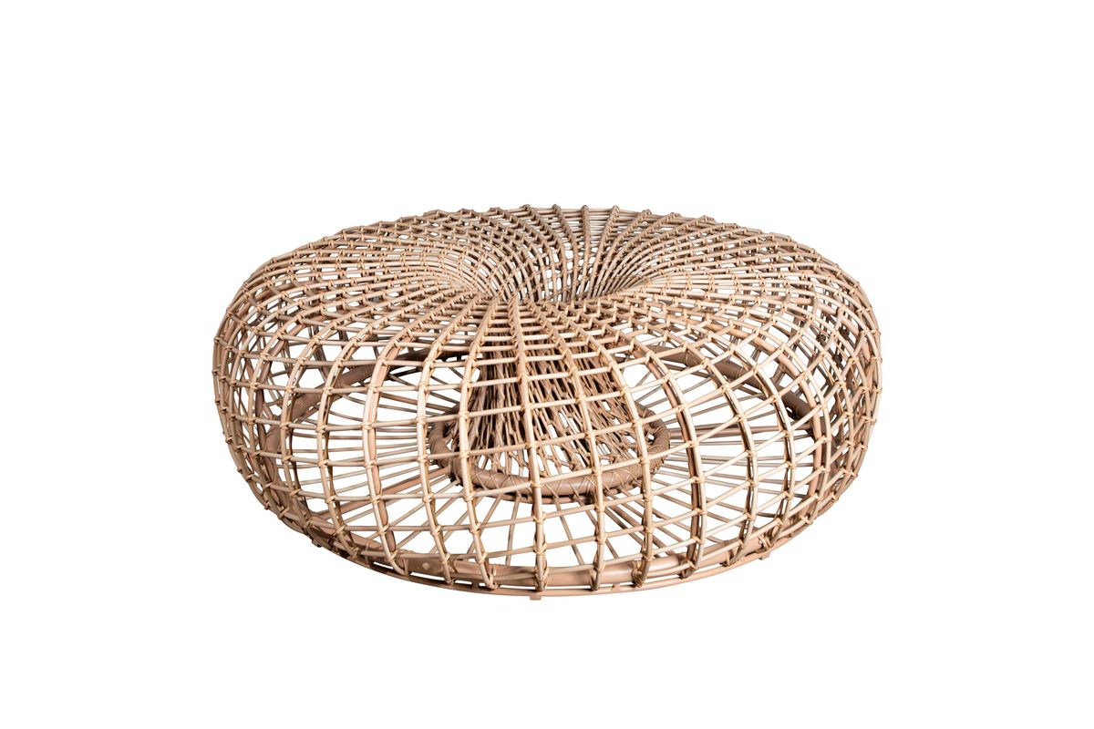Cane-Line Nest Sofabord/Krakk Ø130, Natur
