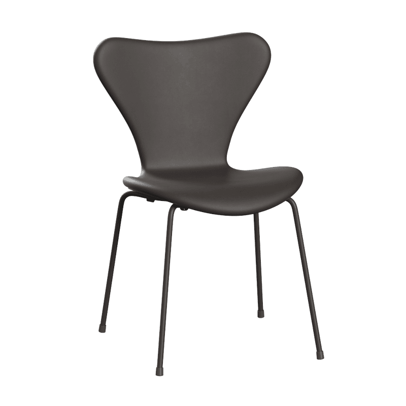 Fritz Hansen Series 7™ 3107, Forsidepolstret Essential Lær, Dark Brown
