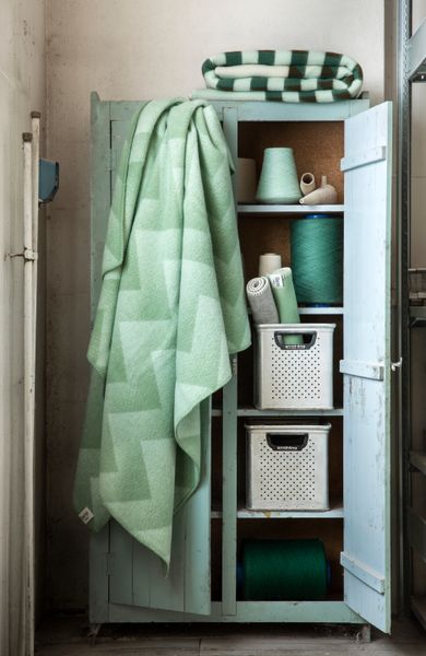 Hovedbilde Røros Tweed Lynild Pledd, Mint