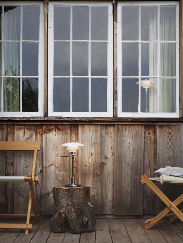 Louis Poulsen PH 2/1 Oppladbar Bordlampe, Krom
