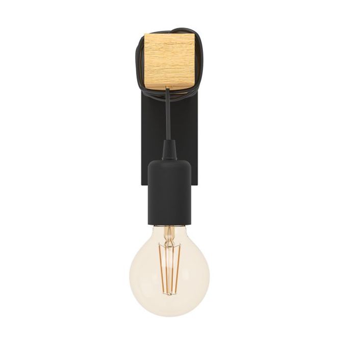 Hovedbilde Eglo Townshend Vegglampe, Sort